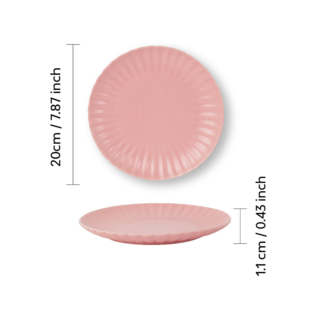 Ceramic Scallop Ceramic Side Plate | Set of 2