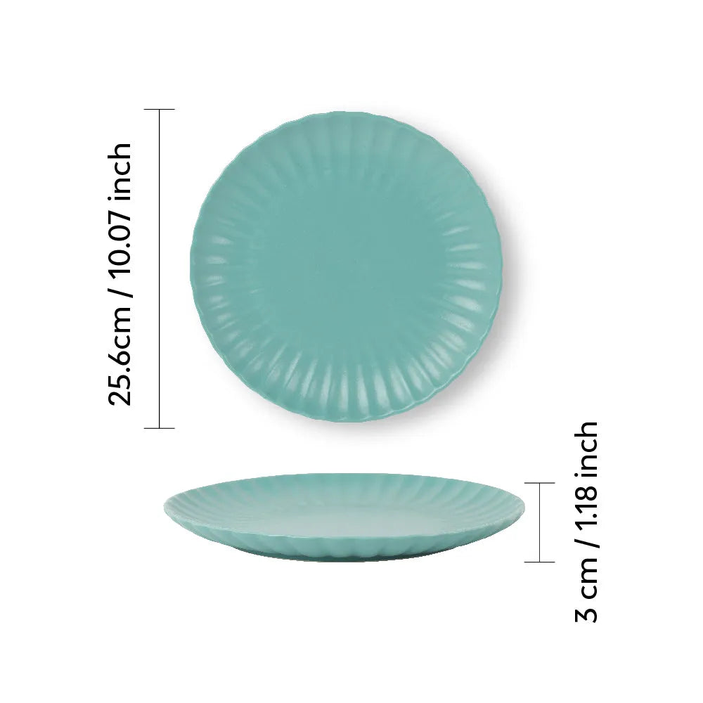 Ceramic Scallop Dinner Plate | Set of 2