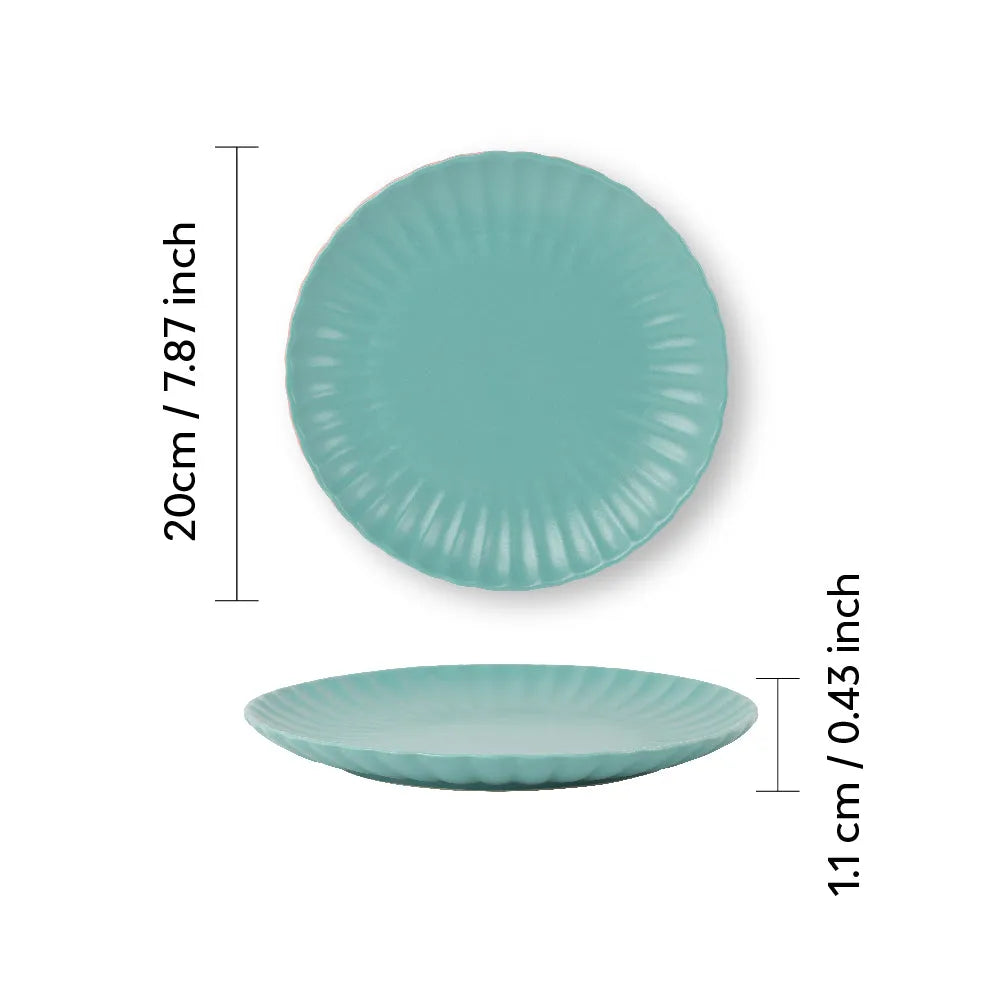 Ceramic Scallop Ceramic Side Plate | Set of 2