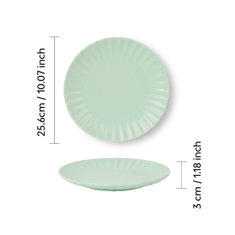 Ceramic Scallop Dinner Plate | Set of 2