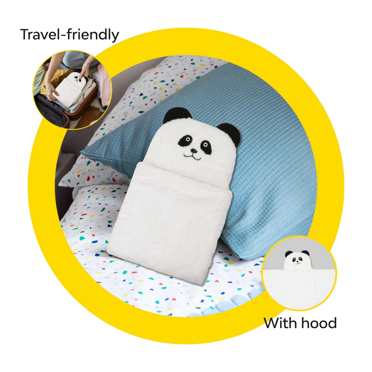 Fleece Baby Blanket with Hood