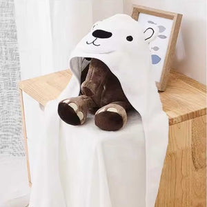 baby bear blanket with hood