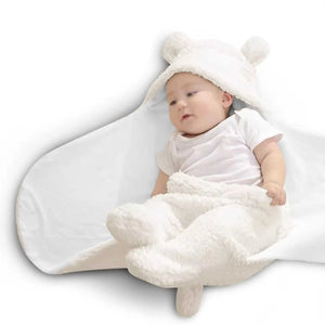 3-in-1 Hooded Baby Blanket Wrapper with Velcro lock - Set of 2