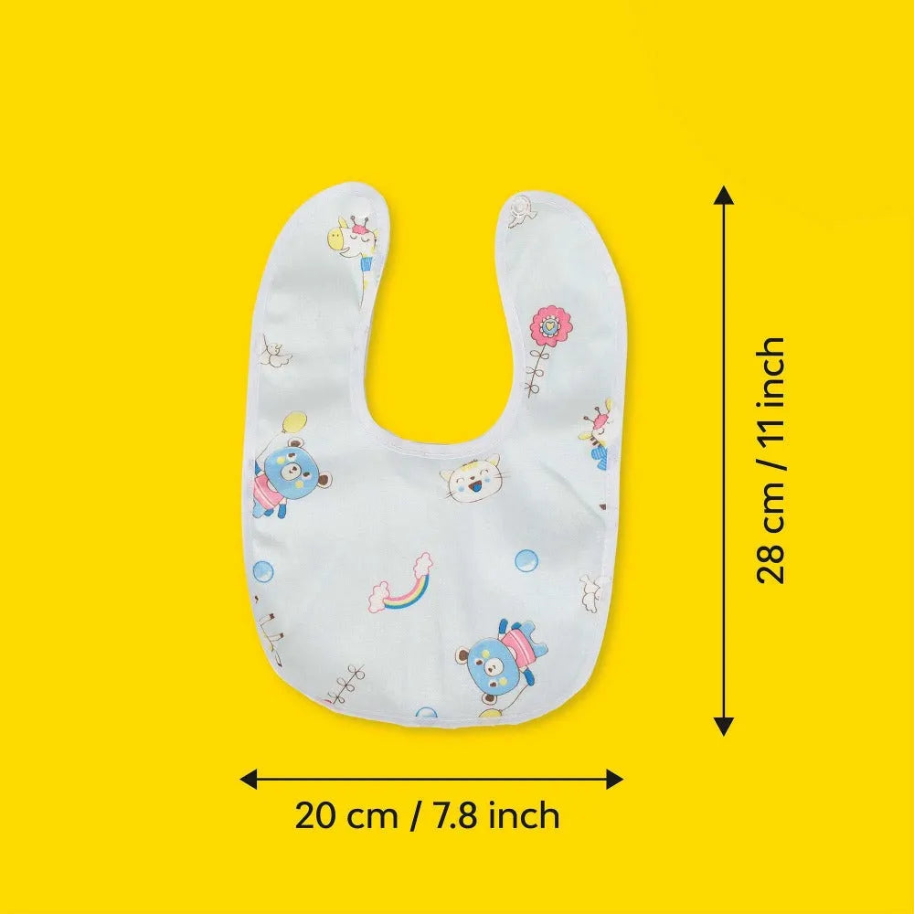 Multicolour Fastdry Cotton Bib | Set of 6