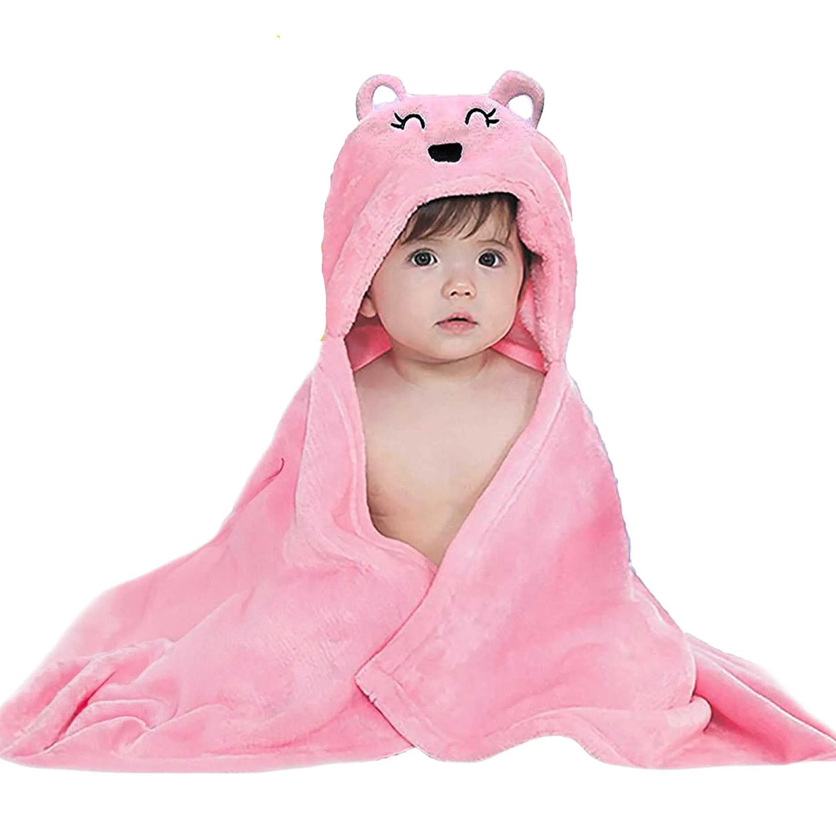 Fleece Baby Blanket with Hood