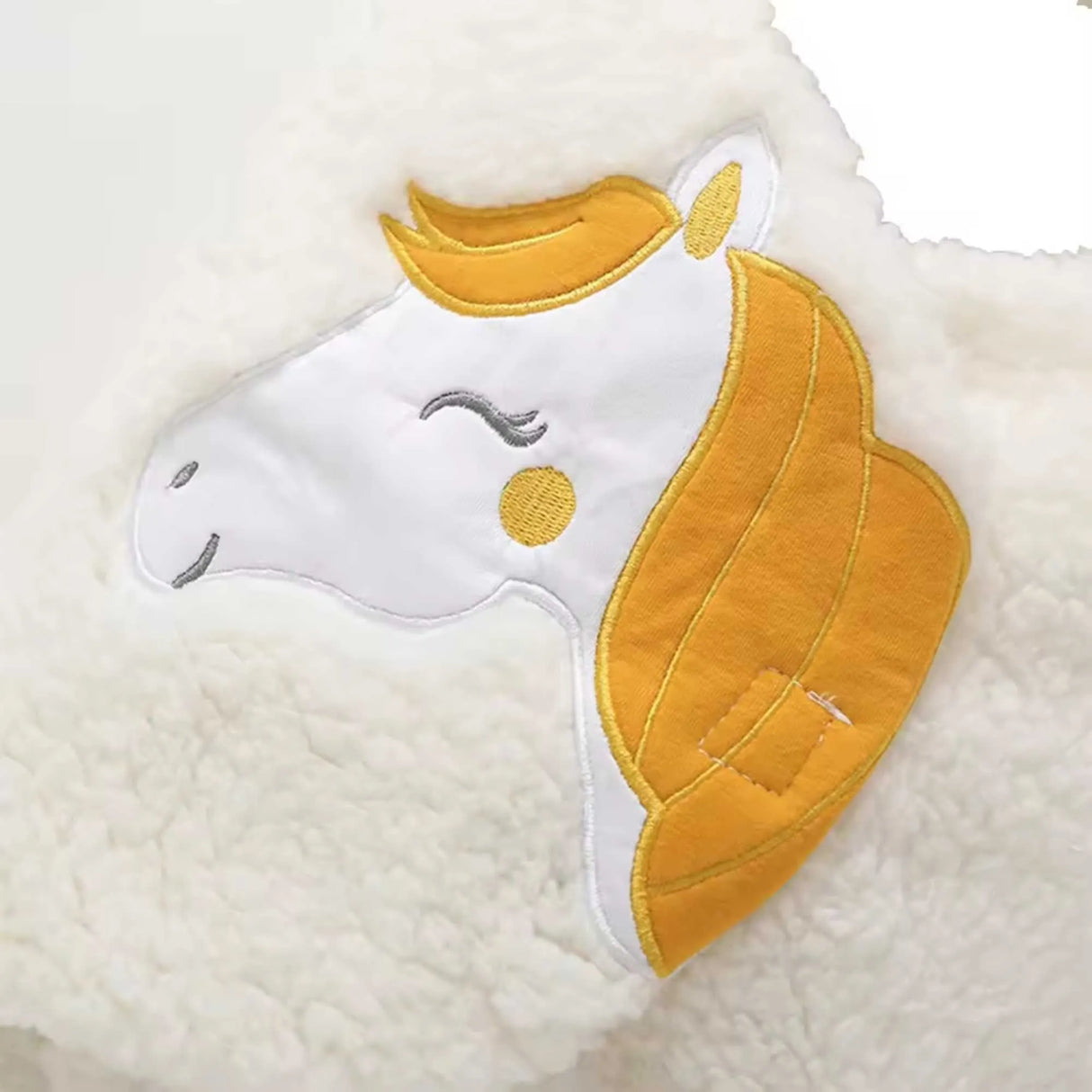 3-in-1 Unicorn Hooded Baby Blanket Wrapper with Velcro lock