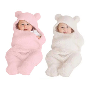 3-in-1 Hooded Baby Blanket Wrapper with Velcro lock - Set of 2