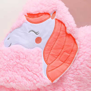 pink unicorn blanket for babies 