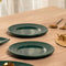 Ceramic side plates in green