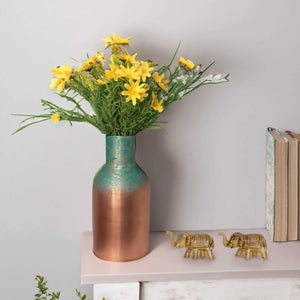 Patina Jar Metal Vase