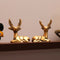 Brass Deer Figurines | Set of 2 | 100% Pure Brass | Yellow Antique Finish