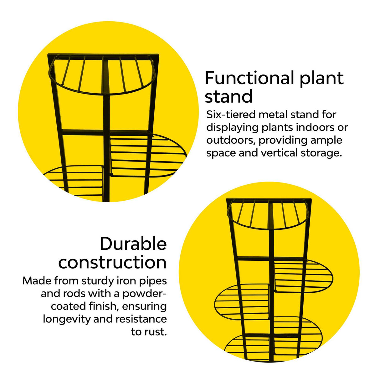 6 tiered plant stand for plant display