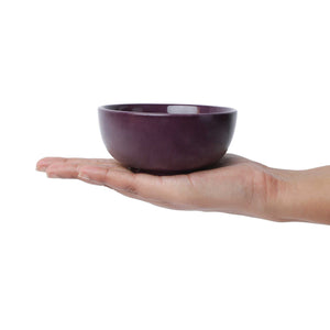 Purple ceramic bowl