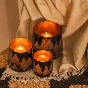 Set of 3 candle holders