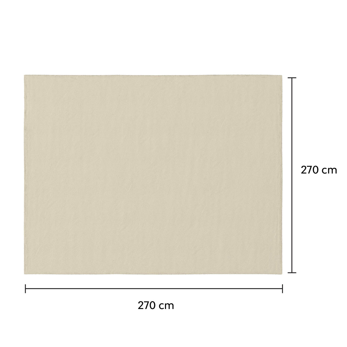 Beige solid colour king bedsheet that is soft on skin and hair