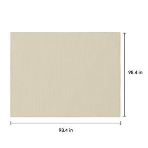 Beige solid colour queen bedsheet for bedroom