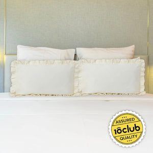 Frill 100% Cotton Bed Pillow Cover | Single