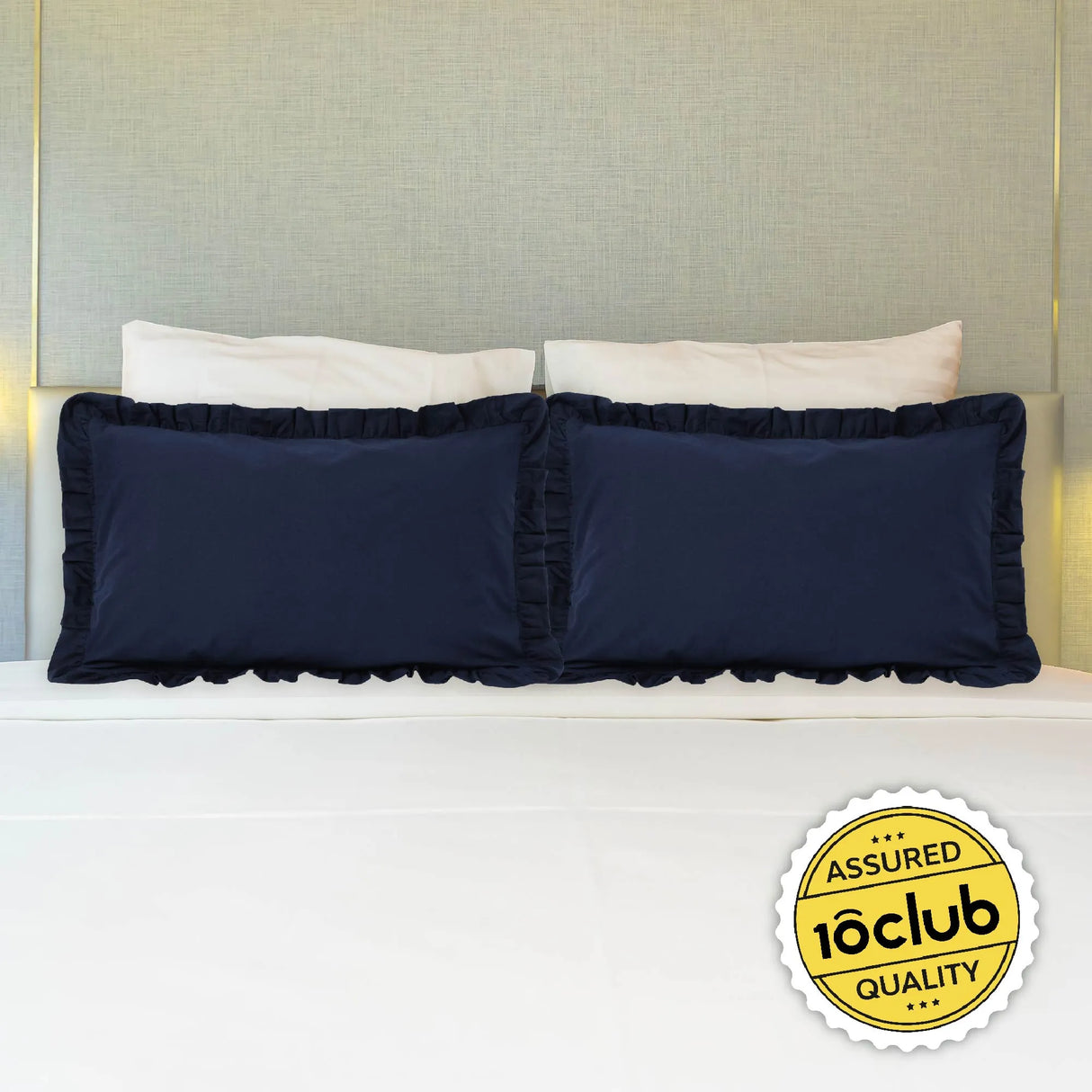 Frill 100% Cotton Bed Pillow Cover | Single