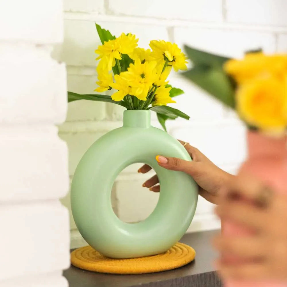 Ceramic Donut Vase | Set of 2