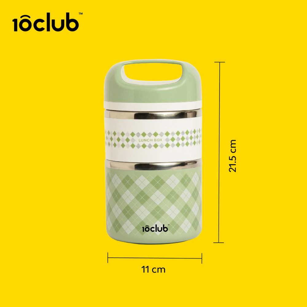 cylinder shape steel lunch box