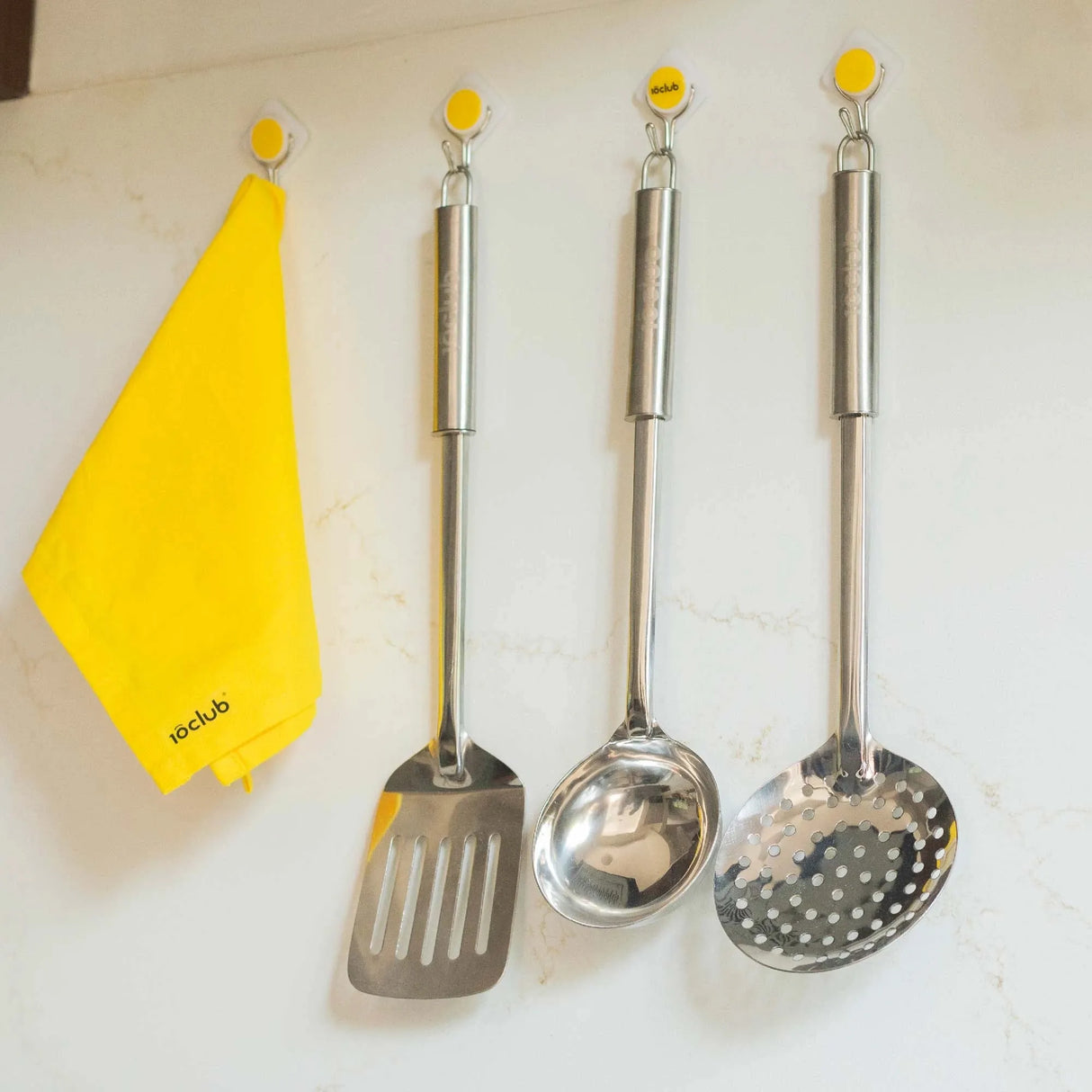 Stainless Steel Fry & Cook |  3Pc Kitchen Tool Set