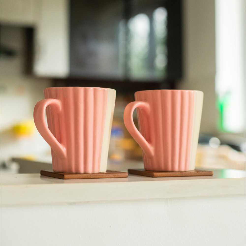 Dual Toned Ceramic Mug | Set of 2