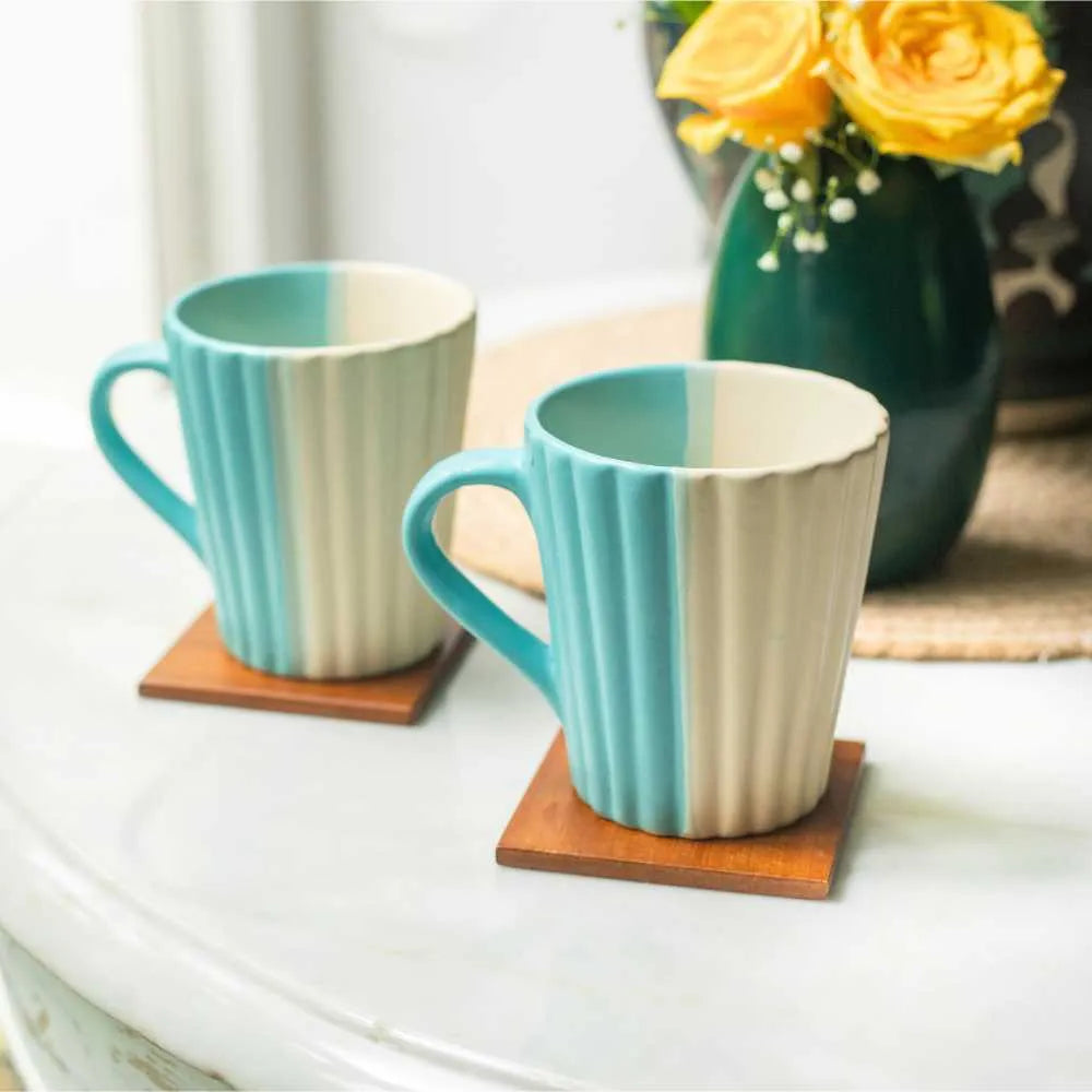 Dual Toned Ceramic Mug | Set of 2