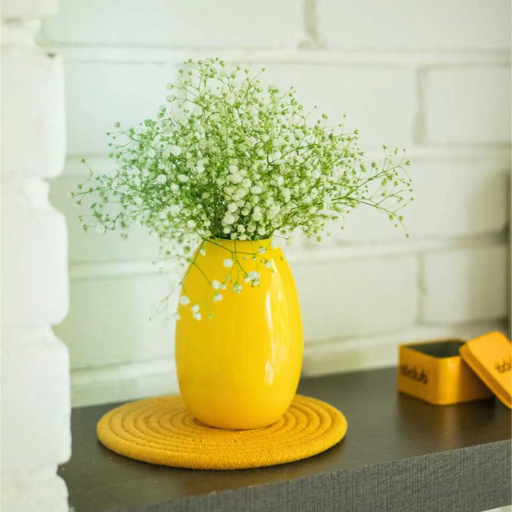 Oval Ceramic Table Vase