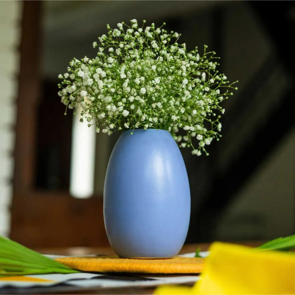 Oval Ceramic Table Vase