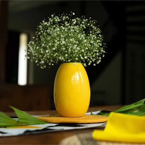 Oval Ceramic Table Vase