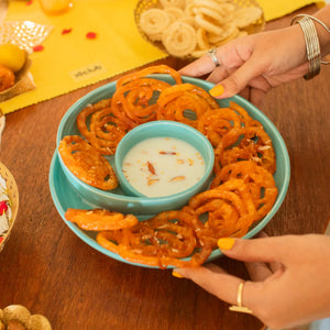 Round Chip and Dip Platter