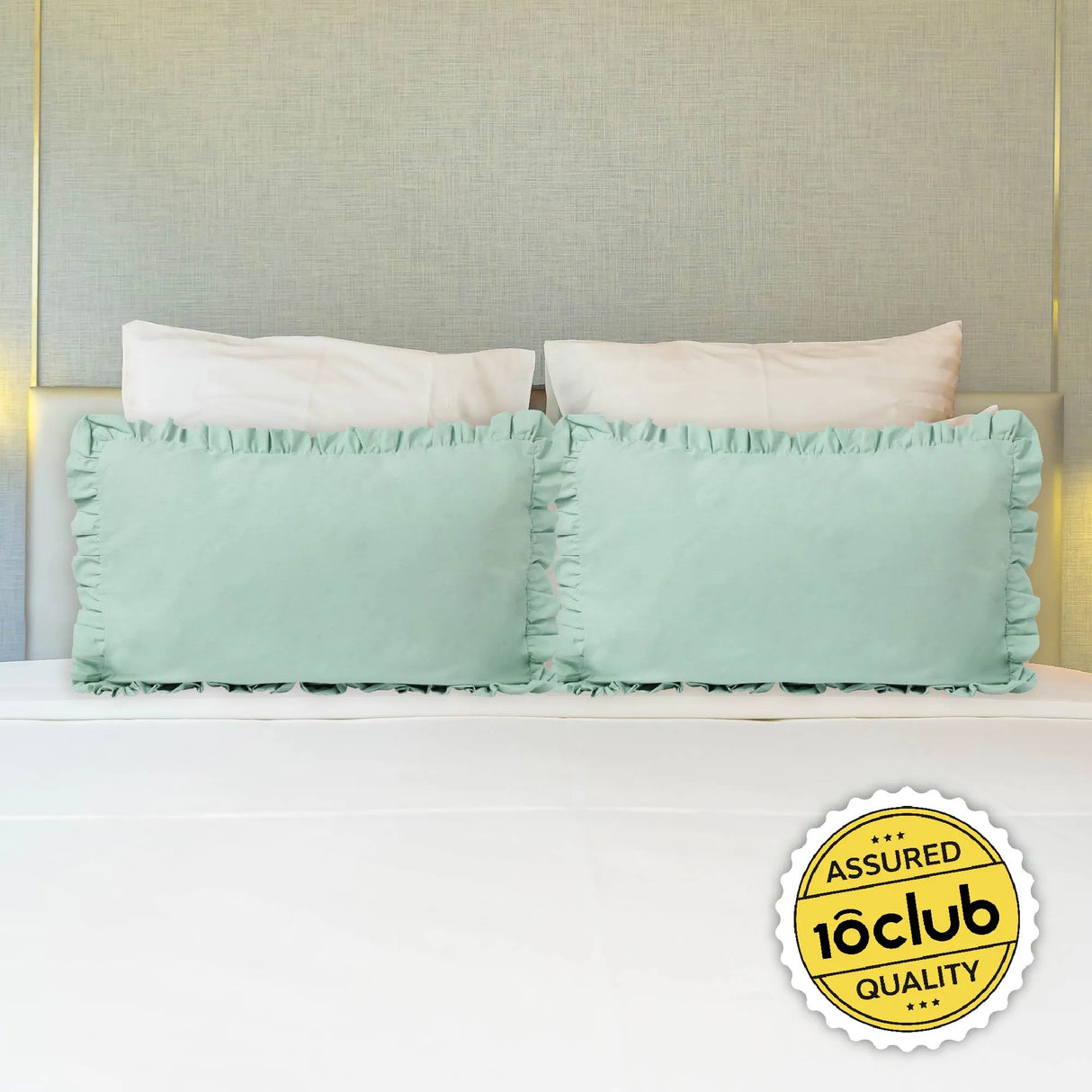 Frill 100% Cotton Bed Pillow Cover | Single