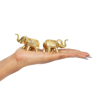 Brass Elephant | Set of 2